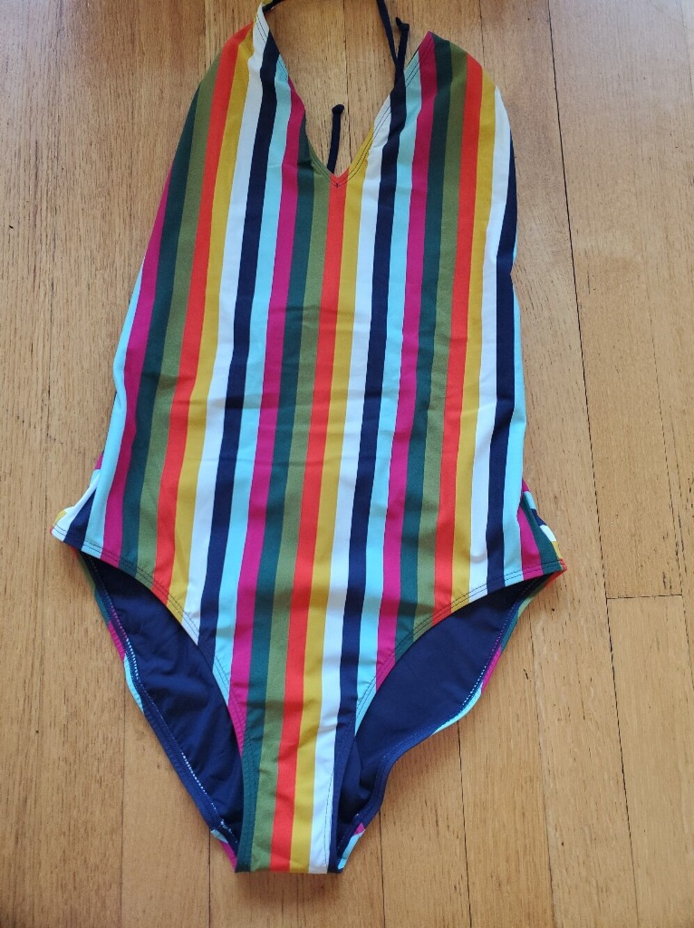 (nwt) Tory Burch Retro Felize Striped One-Piece Swimsuit